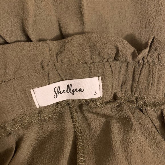 Shellsea Green High Waisted Front Tie Shorts - Picture 4 of 6